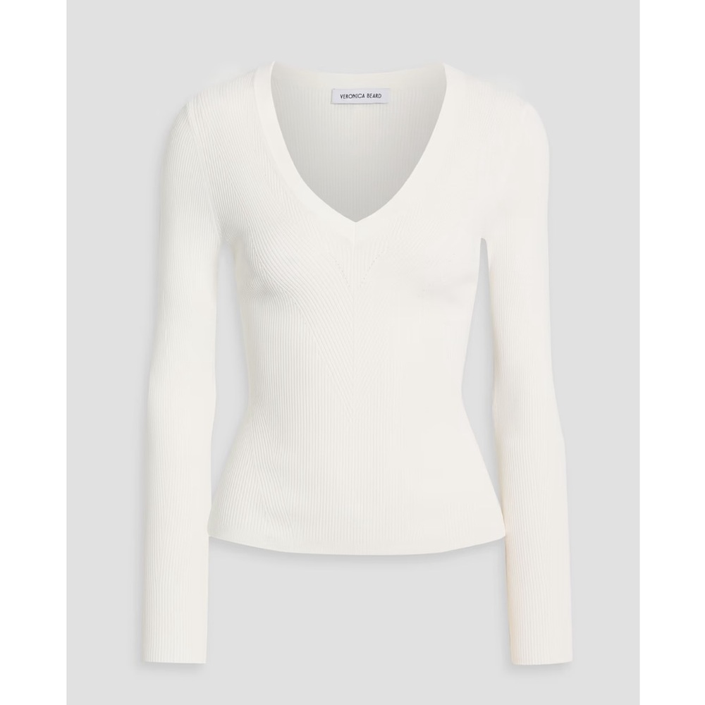 Veronica Beard Callie ribbed-knit top